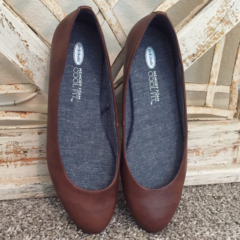 Dr Scholl’s Cool Fit Memory Foam Ballet Tan Size 9